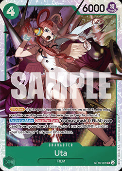 Uta (ST16-001) - Starter Deck: Green Uta (Super Rare) [ST-16-001]