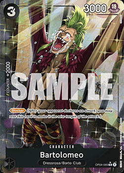 Bartolomeo (OP04-089) (V.4) - The Best (Alternate Art) [PRB01-OP04-089]
