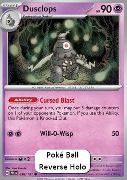 Dusclops - Prismatic Evolutions: Additionals (Common) [xPRE-036]