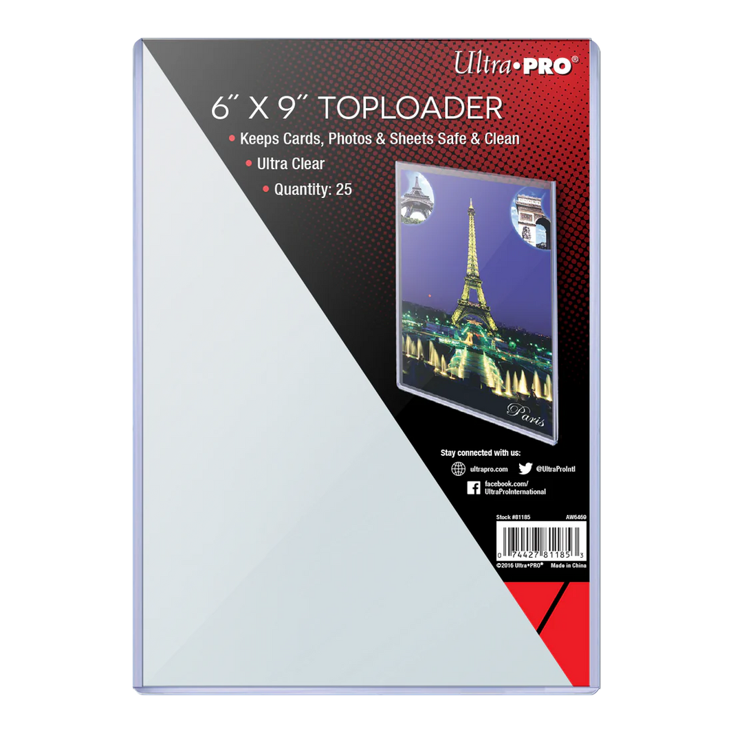 Ultra Pro Clear Toploaders til Jumbo Kort 25 stk. Tilbehør
