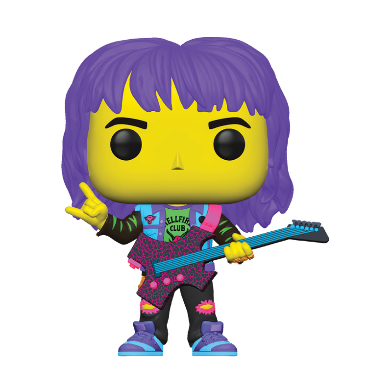 Funko POP! Stranger Things Eddie with Guitar Black Light #1250 Figur