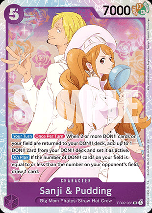 Sanji & Pudding (EB02-035) (V.1) - Anime 25th Collection (Super Rare) [EB02-035]
