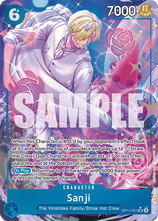 Sanji (OP11-051) (V.2) - A Fist of Divine Speed (Alternate Art) [OP11-051]