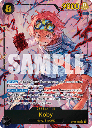 Koby (OP11-119) (V.2) - A Fist of Divine Speed (Alternate Art) [OP11-119]