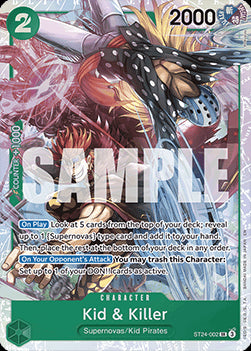 Kid & Killer (ST24-002) - Starter Deck: Green Jewelry Bonney (Super Rare) [ST-24-002]