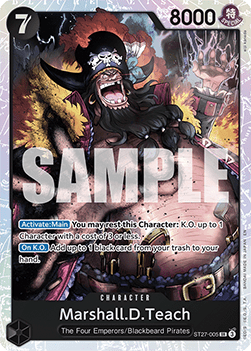 Marshall.D.Teach (ST27-005) - Starter Deck: Black Marshall.D.Teach (Super Rare) [ST-27-005]