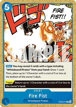 Fire Fist (ST22-017) - Starter Deck: EX Ace & Newgate (Common) [ST-22-017]