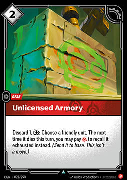 Unlicensed Armory - Origins (Uncommon) [OGN-023]