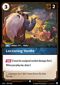 Lecturing Yordle - Origins (Common) [OGN-087]