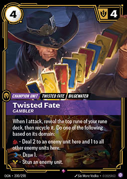 Twisted Fate, Gambler - Origins (Rare) [OGN-200]