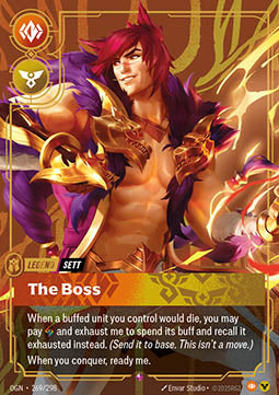 Sett, The Boss (V.1 - Rare) - Origins (Rare) [OGN-269]