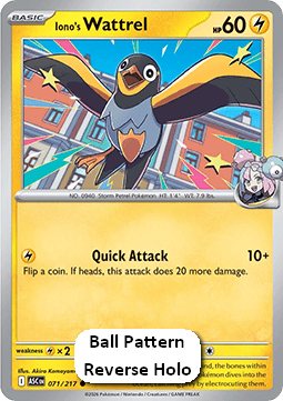 Iono's Wattrel - Ascended Heroes: Additionals (Common) [xASC-071]