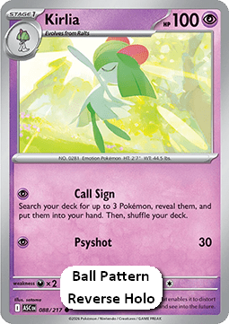 Kirlia - Ascended Heroes: Additionals (Common) [xASC-088]