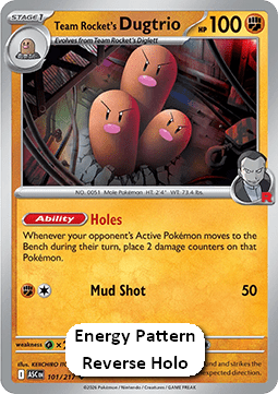 Team Rocket's Dugtrio - Ascended Heroes: Additionals (Uncommon) [xASC-101]