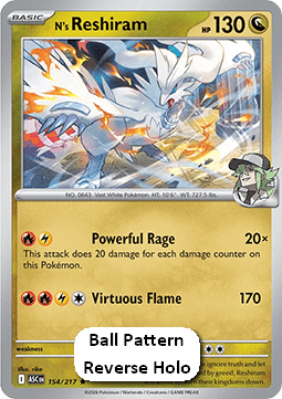 N's Reshiram - Ascended Heroes: Additionals (Rare) [xASC-154]