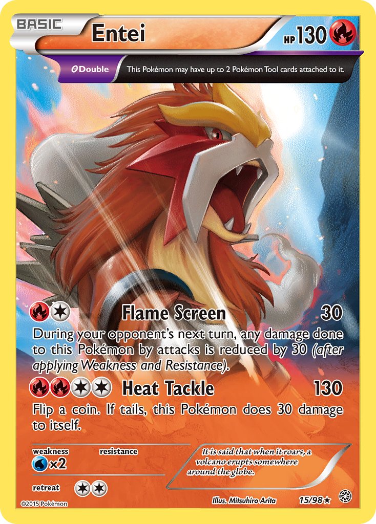 Entei - Ancient Origins (Holo Rare) [AOR-15] English / Near Mint / Normal