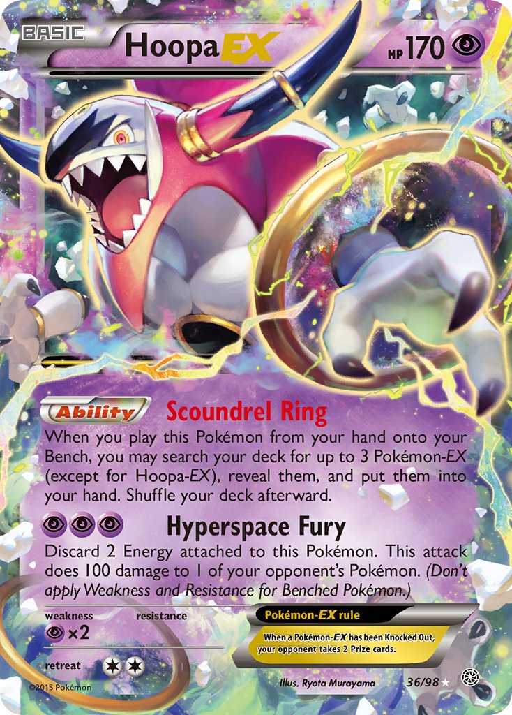 Hoopa EX - Ancient Origins (Ultra Rare) [AOR-36] English / Near Mint / Normal