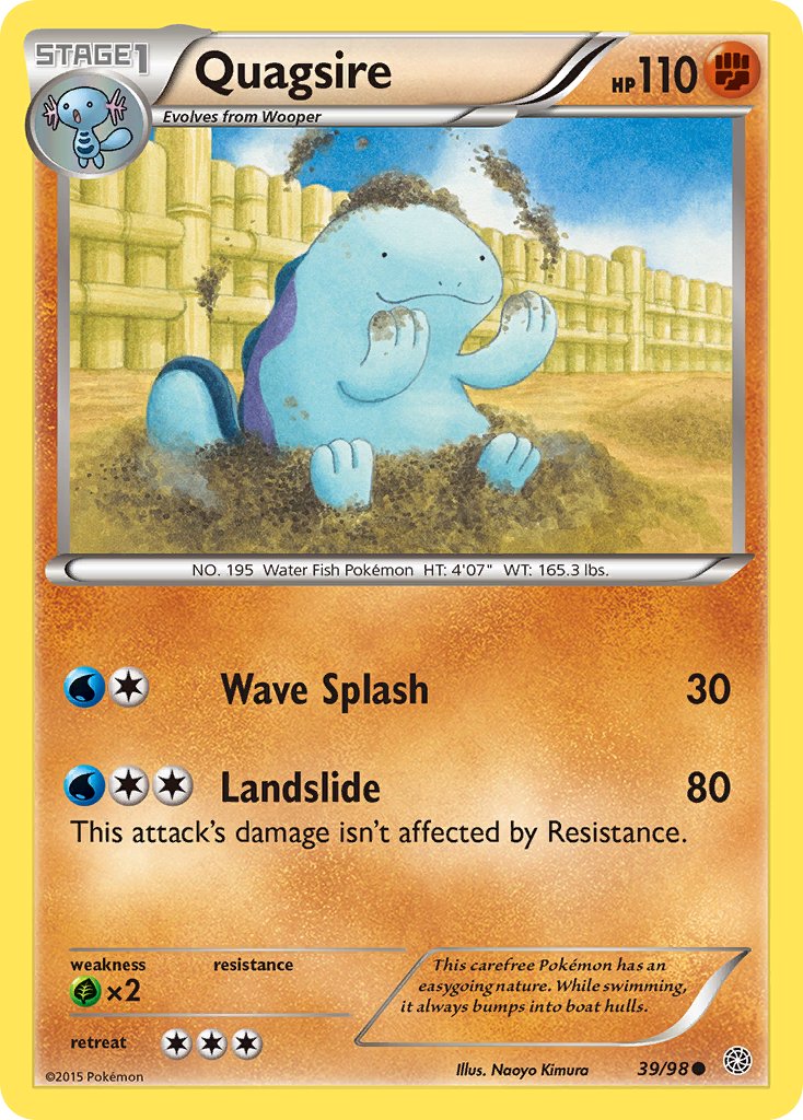 Quagsire - Ancient Origins (Common) [AOR-39] English / Near Mint / Normal