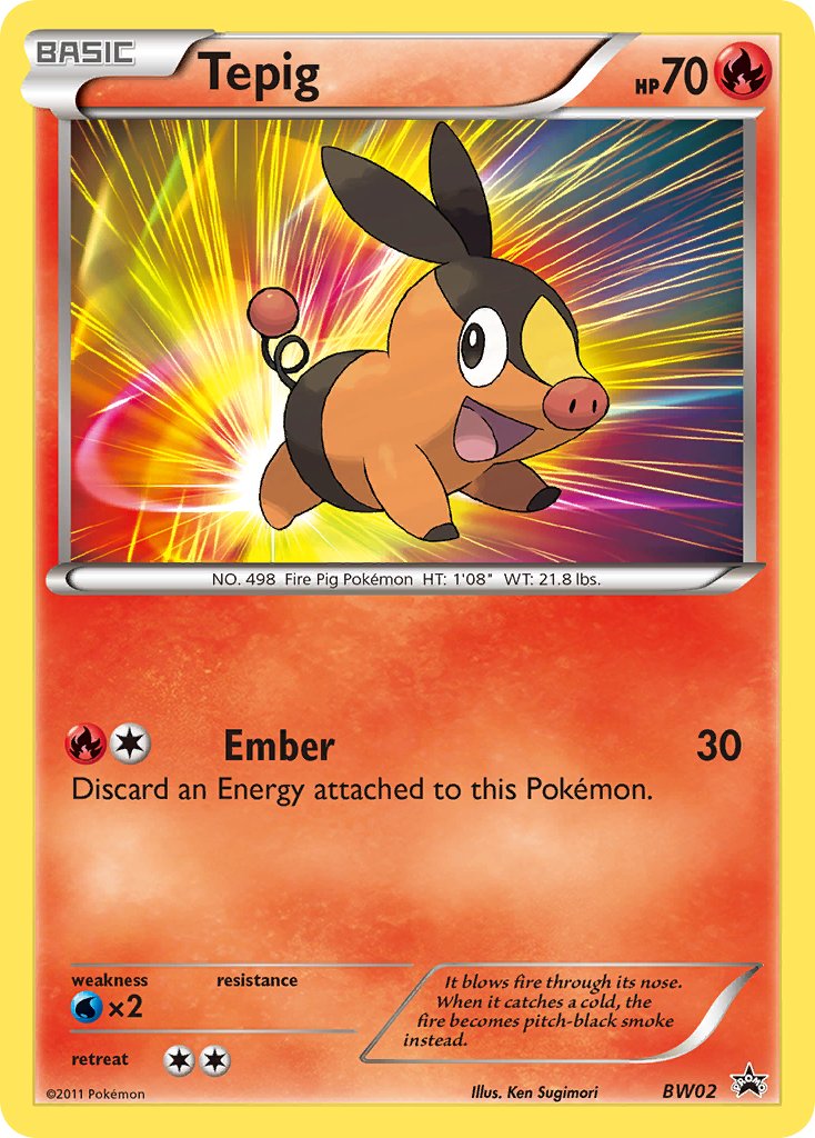 Tepig - BW Black Star Promos (Promo) [BW-02] English / Near Mint / Normal