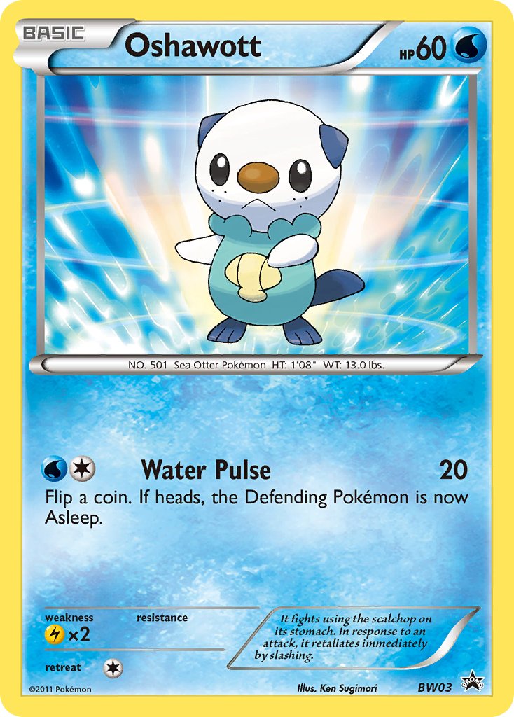 Oshawott - BW Black Star Promos (Promo) [BW-03] English / Near Mint / Normal