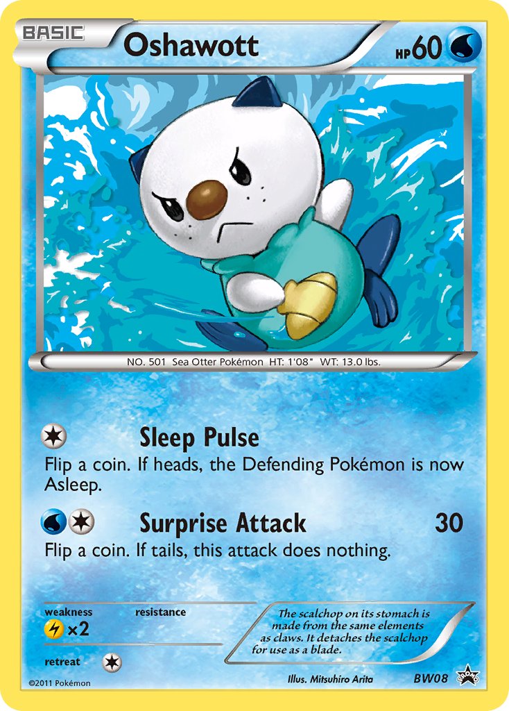 Oshawott - BW Black Star Promos (Promo) [BW-08] English / Near Mint / Normal