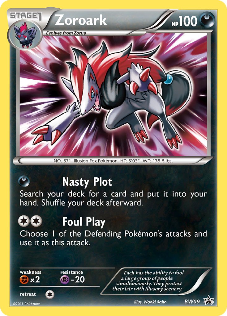 Zoroark - BW Black Star Promos (Promo) [BW-09] English / Near Mint / Normal