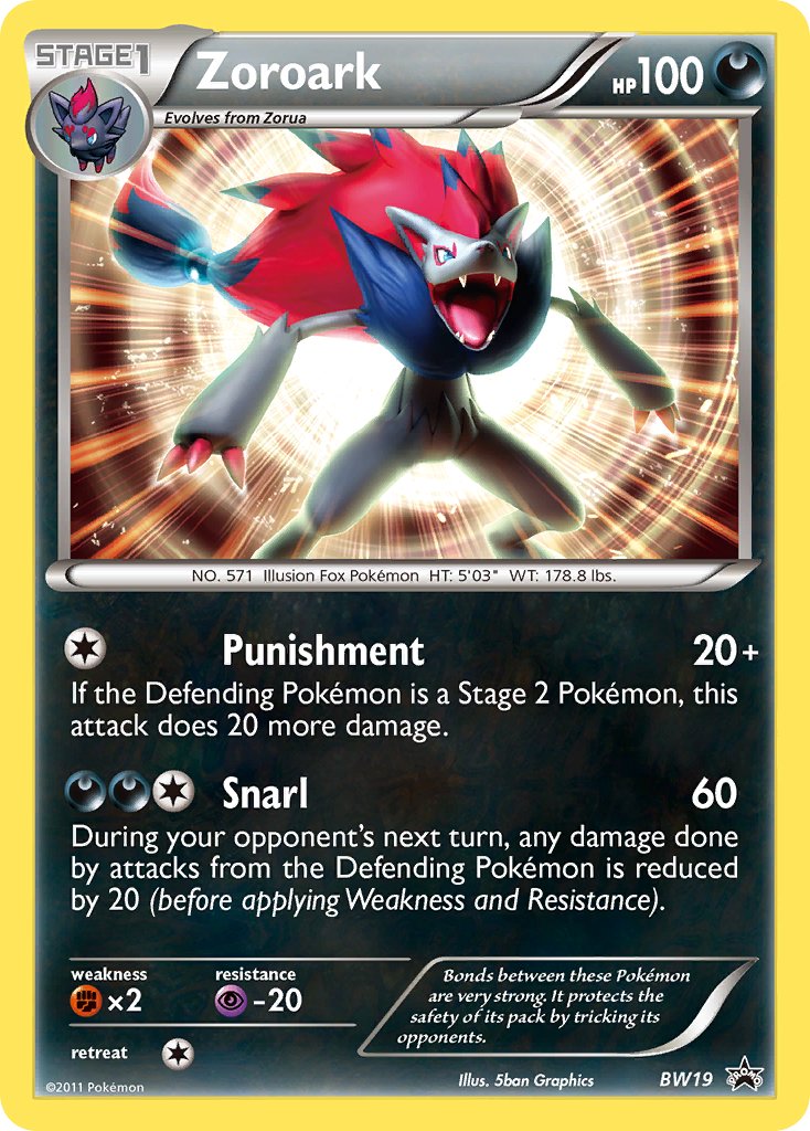 Zoroark - BW Black Star Promos (Promo) [BW-19] English / Near Mint / Normal