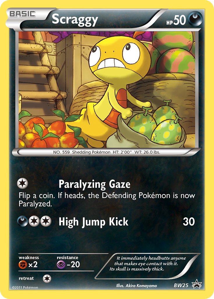 Scraggy - BW Black Star Promos (Promo) [BW-25] English / Near Mint / Normal