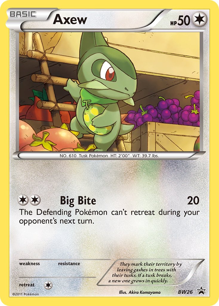 Axew - BW Black Star Promos (Promo) [BW-26] English / Near Mint / Normal