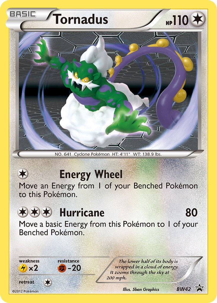 Tornadus - BW Black Star Promos (Promo) [BW-42] English / Near Mint / Normal