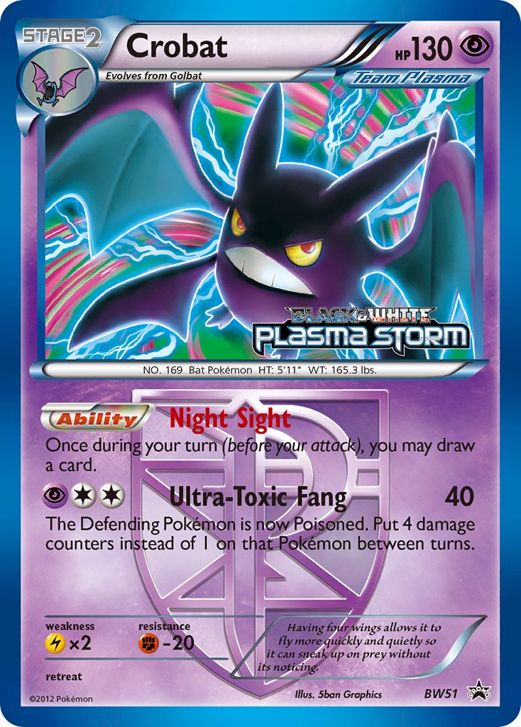 Crobat - BW Black Star Promos (Promo) [BW-51] English / Near Mint / Normal