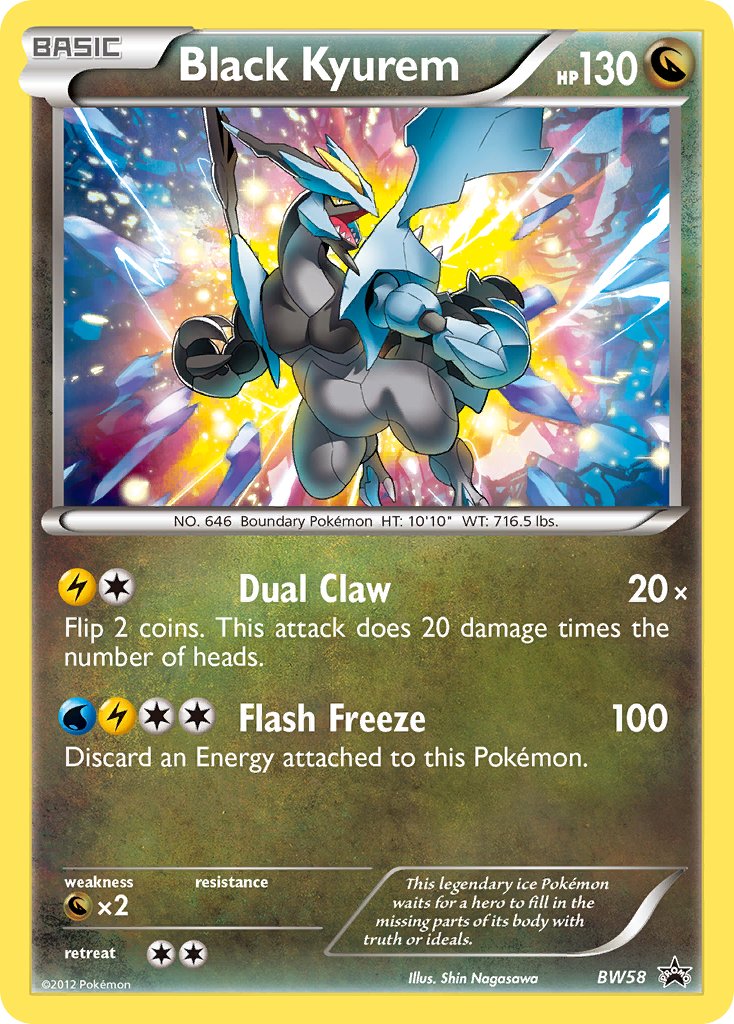 Black Kyurem - BW Black Star Promos (Promo) [BW-58] English / Near Mint / Normal