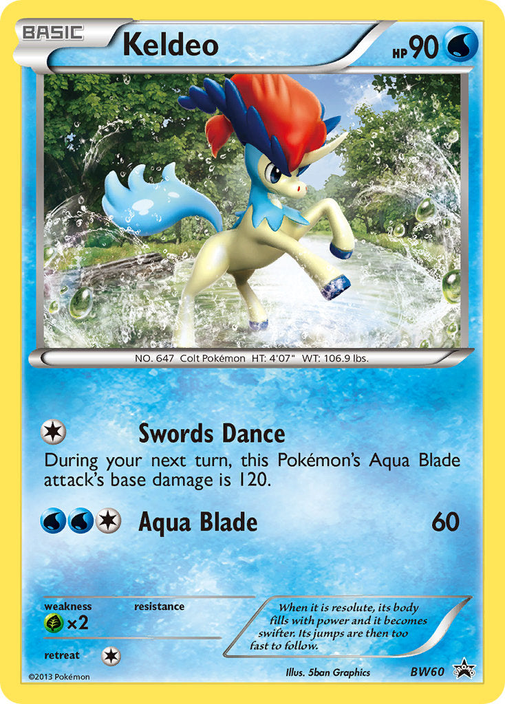 Keldeo - BW Black Star Promos (Promo) [BW-60] English / Near Mint / Normal
