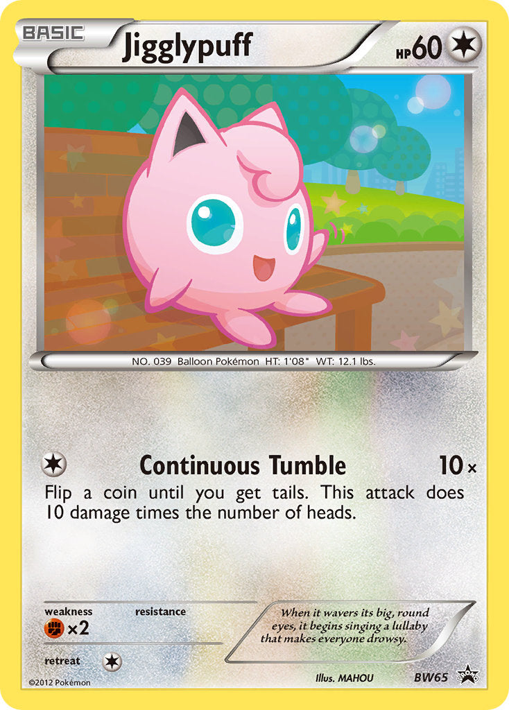 Jigglypuff - BW Black Star Promos (Promo) [BW-65] English / Near Mint / Normal