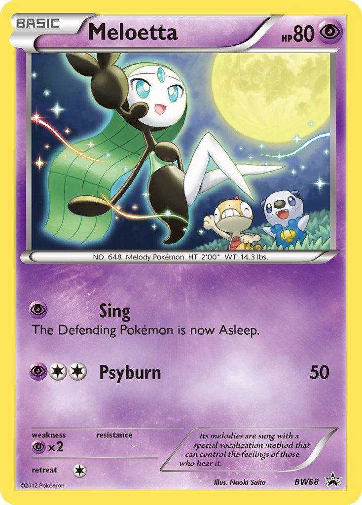 Meloetta - BW Black Star Promos (Promo) [BW-68] English / Near Mint / Normal
