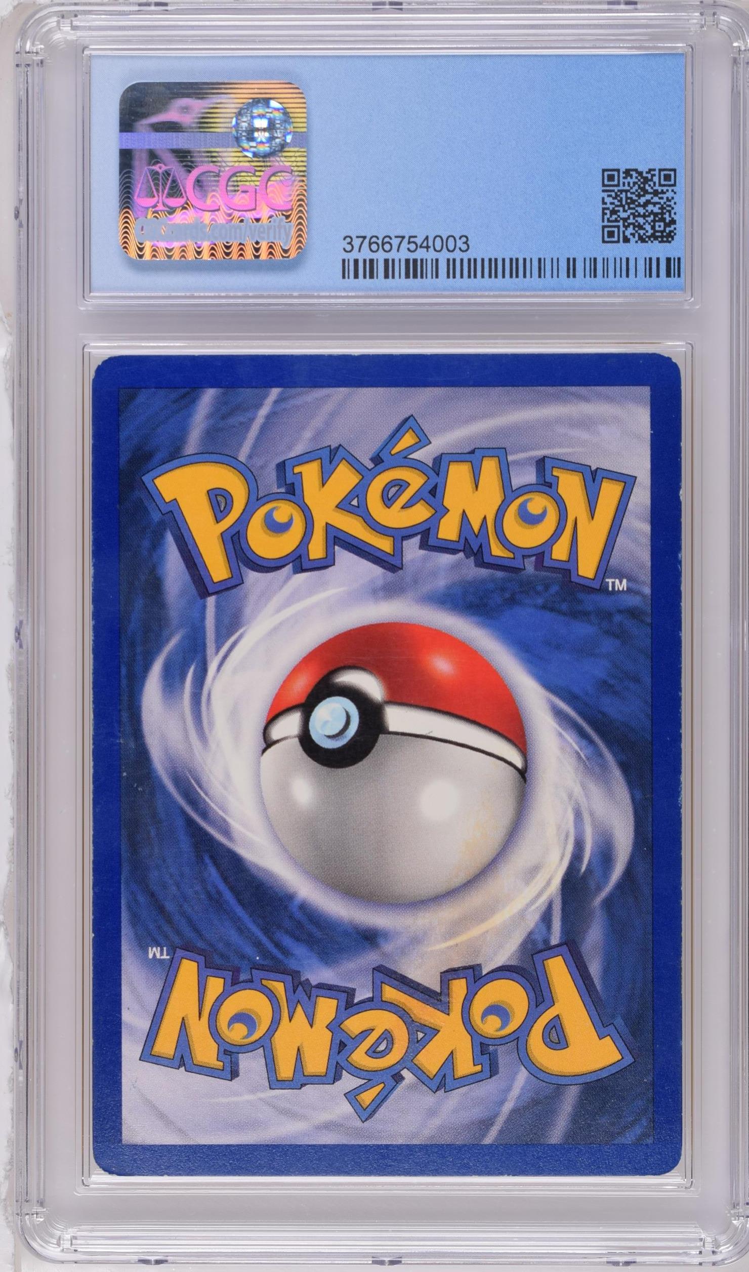 Red Cheeks Pikachu #58 Base Set Shadowless CGC 6.5 - bagside