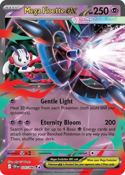 Mega Floette ex - Chaos Rising (Double Rare) [CRI-035] English / Near Mint / Normal