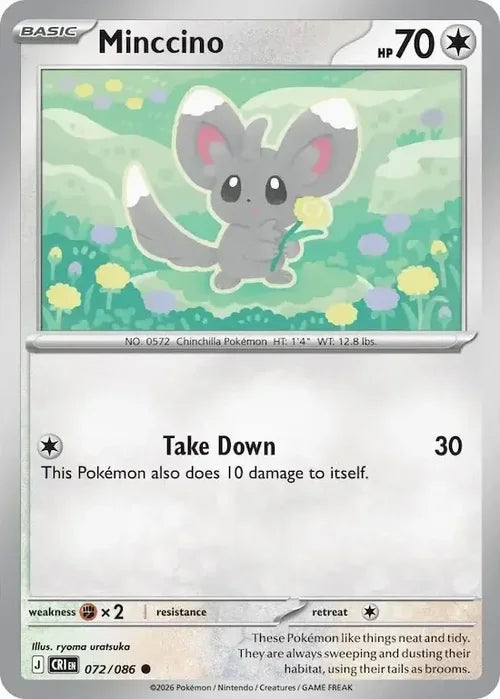 Minccino - Chaos Rising (Common) [CRI-072] English / Near Mint / Normal