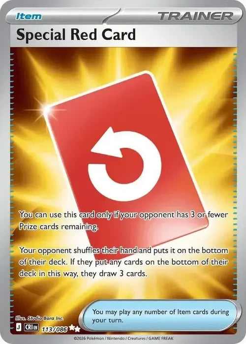 Special Red Card - Chaos Rising (Ultra Rare) [CRI-113] English / Near Mint / Normal
