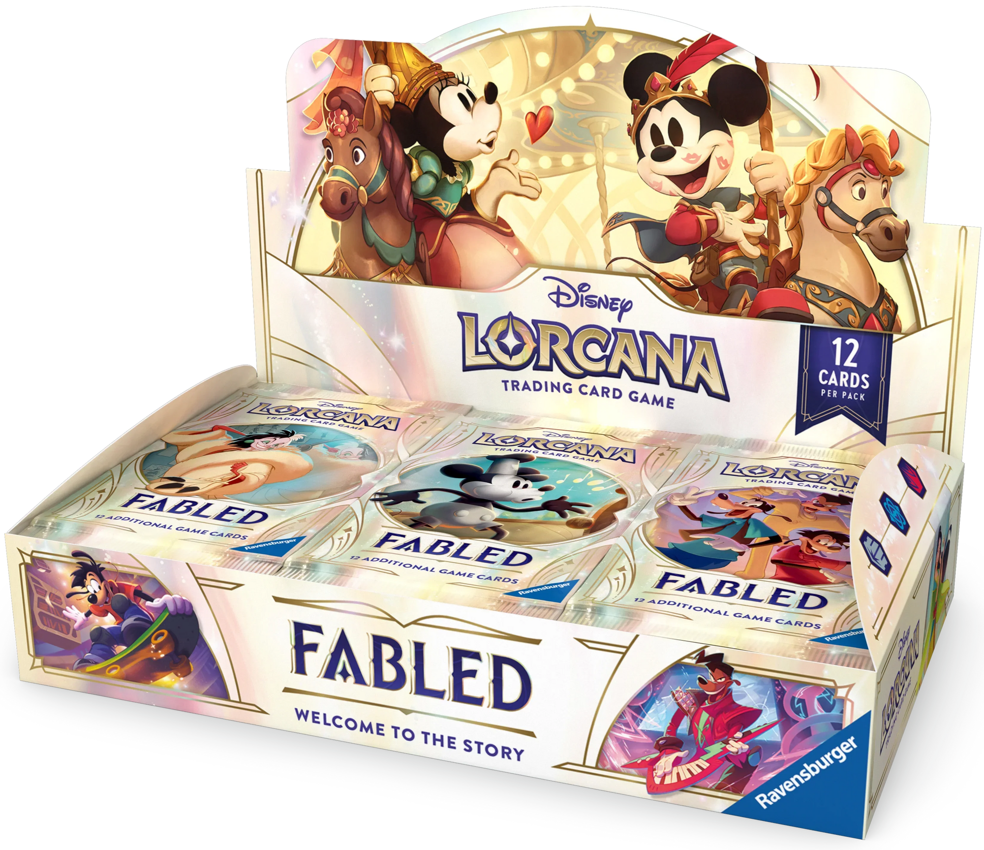 Disney Lorcana TCG: Set 9 - Fabled - Booster Display Box (24 Pakker) Kortspil