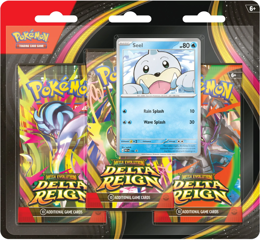 Pokémon TCG: Mega Evolution: Delta Reign - 3-Pack Blister