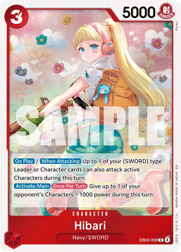 Hibari (EB03-008) (V.1) - Heroines Edition (Rare) [EB03-008] English / Near Mint / Normal