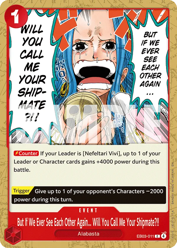 But If We Ever See Each Other Again... Will You Call Me Your Shipmate?!! (EB03-011) (V.1) - Heroines Edition (Common) [EB03-011] English / Near Mint / Normal