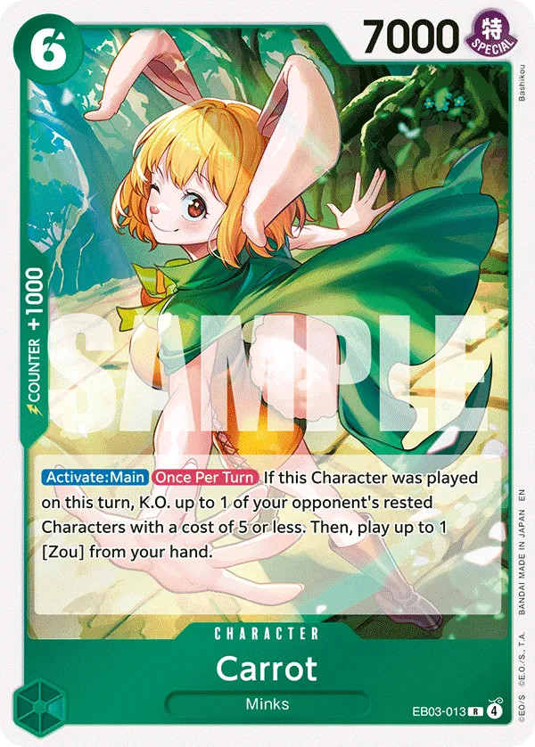 Carrot (EB03-013) (V.1) - Heroines Edition (Rare) [EB03-013] English / Near Mint / Normal