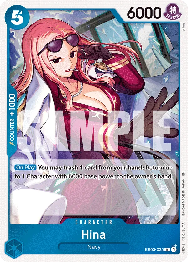 Hina (EB03-025) (V.1) - Heroines Edition (Rare) [EB03-EB03-025] English / Near Mint / Normal