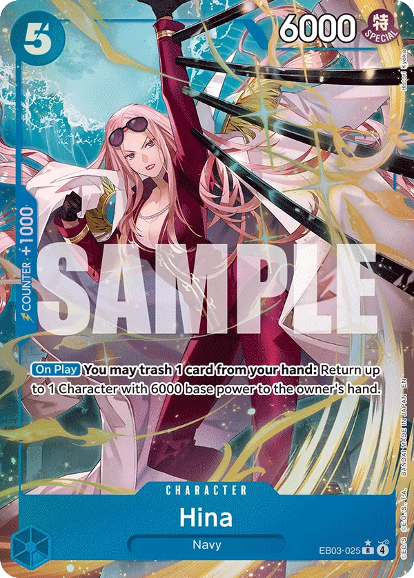 Hina (EB03-025) (V.2) - Heroines Edition (Alternate Art) [EB03-EB03-025] English / Near Mint / Normal