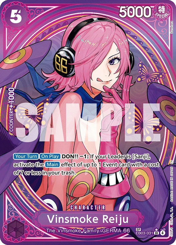Vinsmoke Reiju (EB03-031) (V.3) - Heroines Edition (Special Rare) [EB03-031] English / Near Mint / Normal