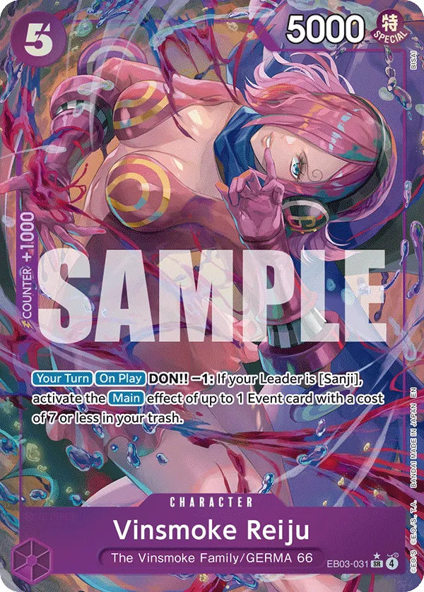 Vinsmoke Reiju (EB03-031) (V.2) - Heroines Edition (Alternate Art) [EB03-031] English / Near Mint / Normal