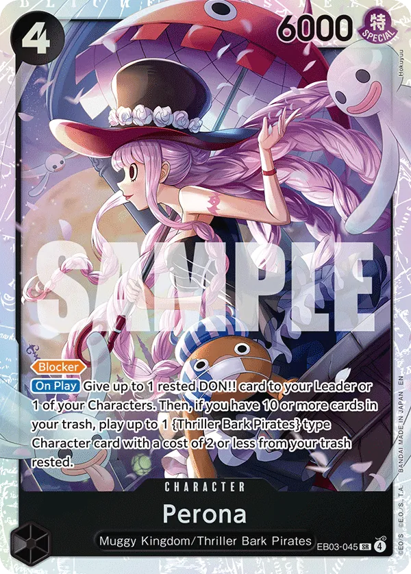 Perona (EB03-045) (V.1) - Heroines Edition (Super Rare) [EB03-045] English / Near Mint / Normal