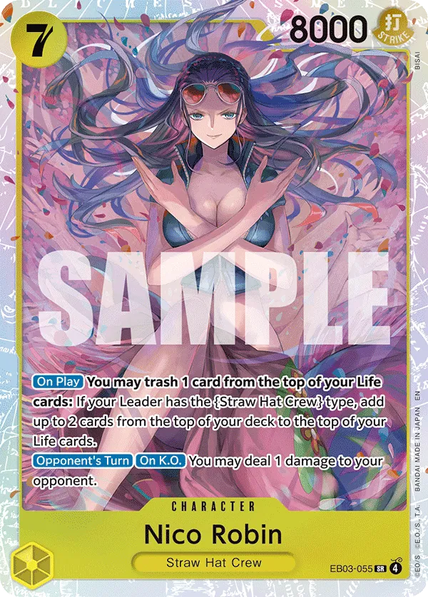 Nico Robin (EB03-055) (V.1) - Heroines Edition (Super Rare) [EB03-055] English / Near Mint / Normal